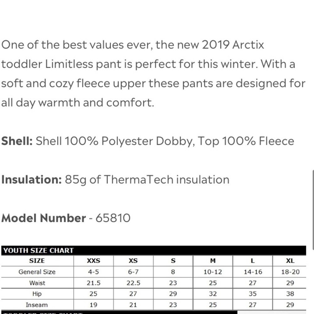 Youth Fleece Snow Bib Overalls | Medium - Picture 6 of 13